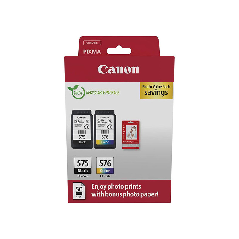 Canon oryginalny ink / tusz PG-575/CL-576 PVP, 5438C004, CMYK