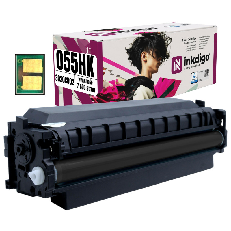 Toner INKDIGO do CANON CRG 055HK BK CHIP