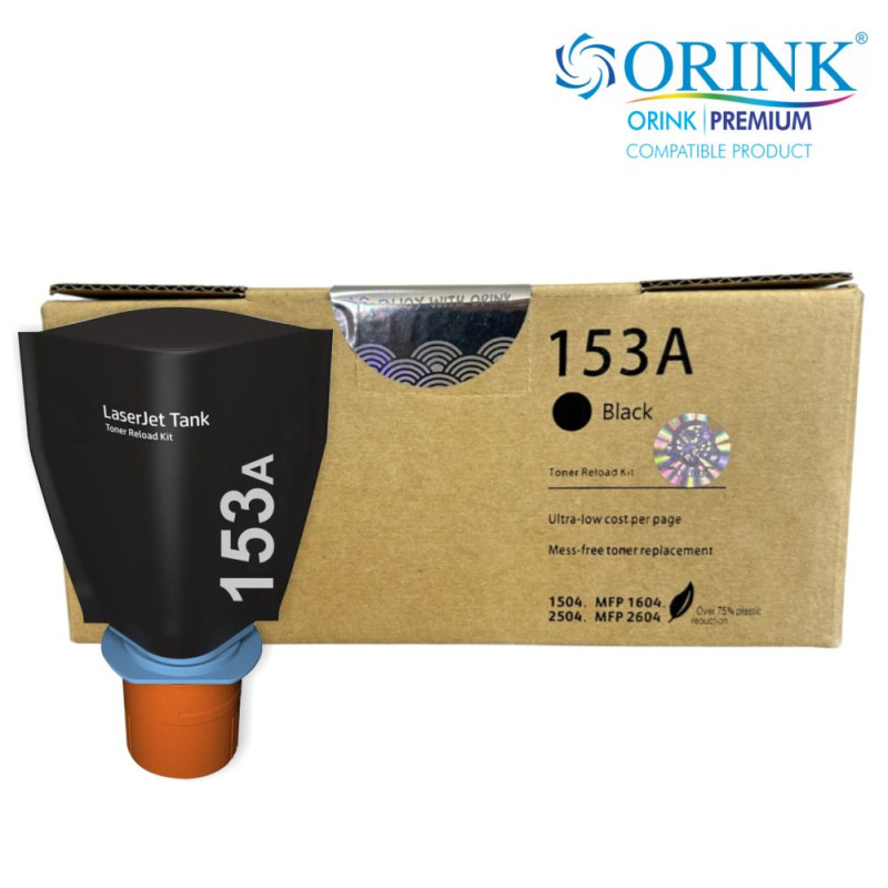OR Toner W1530A Tank Toner reload kit do drukarek LaserJet Tank 1504 / 2504dw / 1602w / 2604sdw | Black | 2500str.