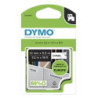 Dymo oryginalny taśma do drukarek etykiet, Dymo, 16959, S0718060, czarny druk/biały podkład, 5.5m, 12mm, D1 specjalna - poliest