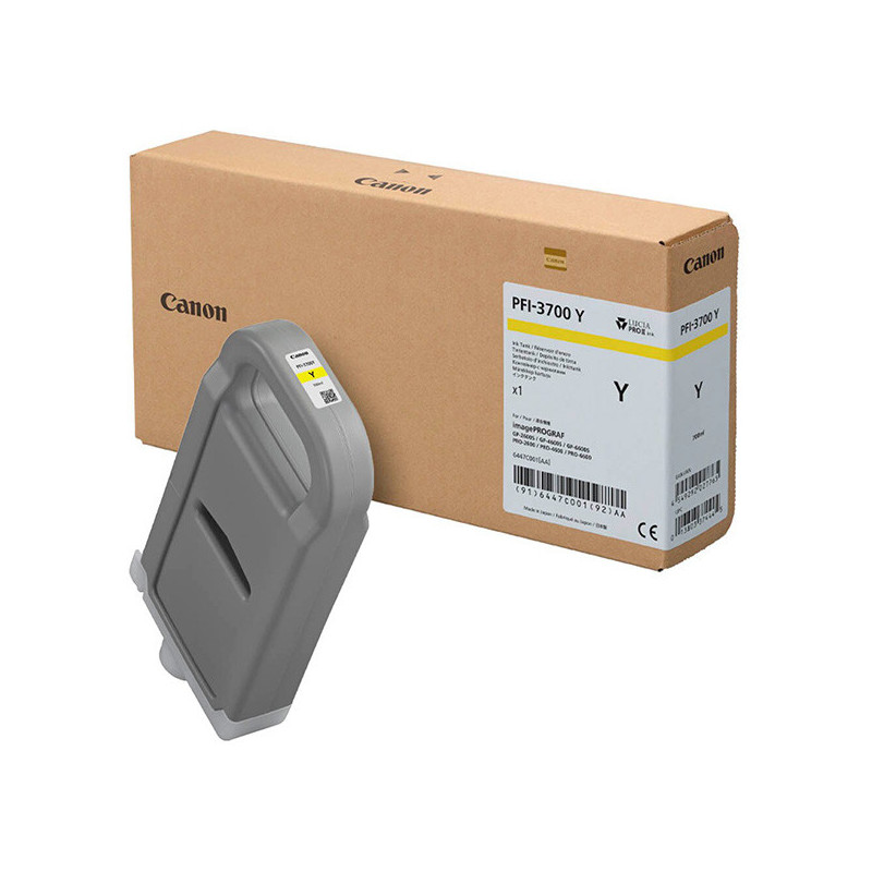 Canon oryginalny ink / tusz PFI-3700 Y, 6447C001, yellow, 700ml