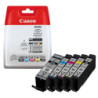 Canon oryginalny ink / tusz PGI-580 PGBK/CLI-581 CMYK, 2078C008, CMYK, blister z ochroną, 1*11.2 + 4*5.6ml, 5-pack