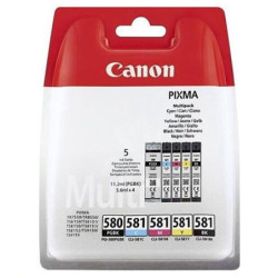 Canon oryginalny ink / tusz PGI-580 PGBK/CLI-581 CMYK, 2078C007, CMYK, blister, 1*11.2 + 4*5.6ml, 5-pack