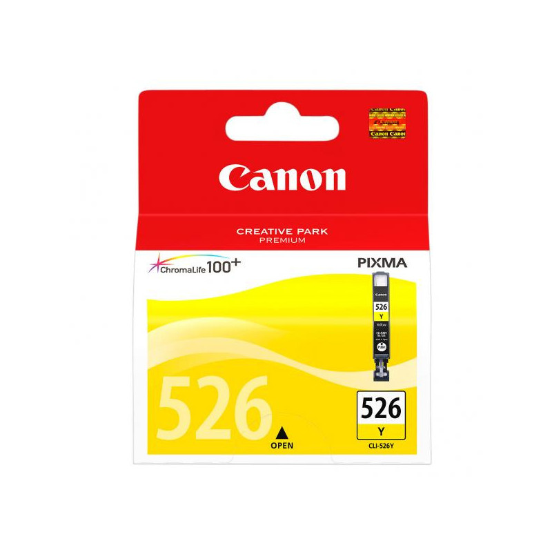 Canon oryginalny ink / tusz CLI-526 Y, 4543B006, yellow, blister z ochroną, 9ml