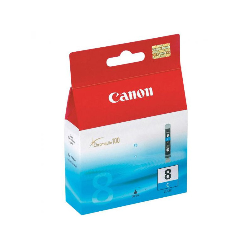 Canon oryginalny ink / tusz CLI-8 C, 0621B028, 0621B006, cyan, blister z ochroną, 420s, 13ml