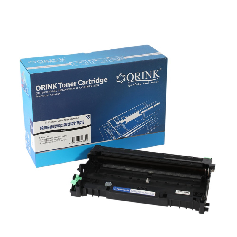 ORINK Bęben DR2100 do drukarek Brother HL2140 / 2150N/ MFC7440N/ 7840W | Black | 12000str. - 1
