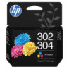 HP oryginalny ink / tusz B7RT6AE, HP 302/304, CMY, 150s