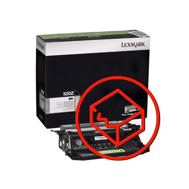 Lexmark oryginalny bęben 52D0Z00, 520Z, black, B, 100000s, uszkodzone opakowanie