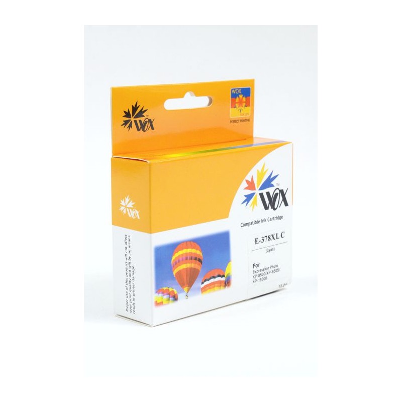 Tusz Wox Cyan EPSON 378XL zamiennik C13T37924010 (C13T37824010)