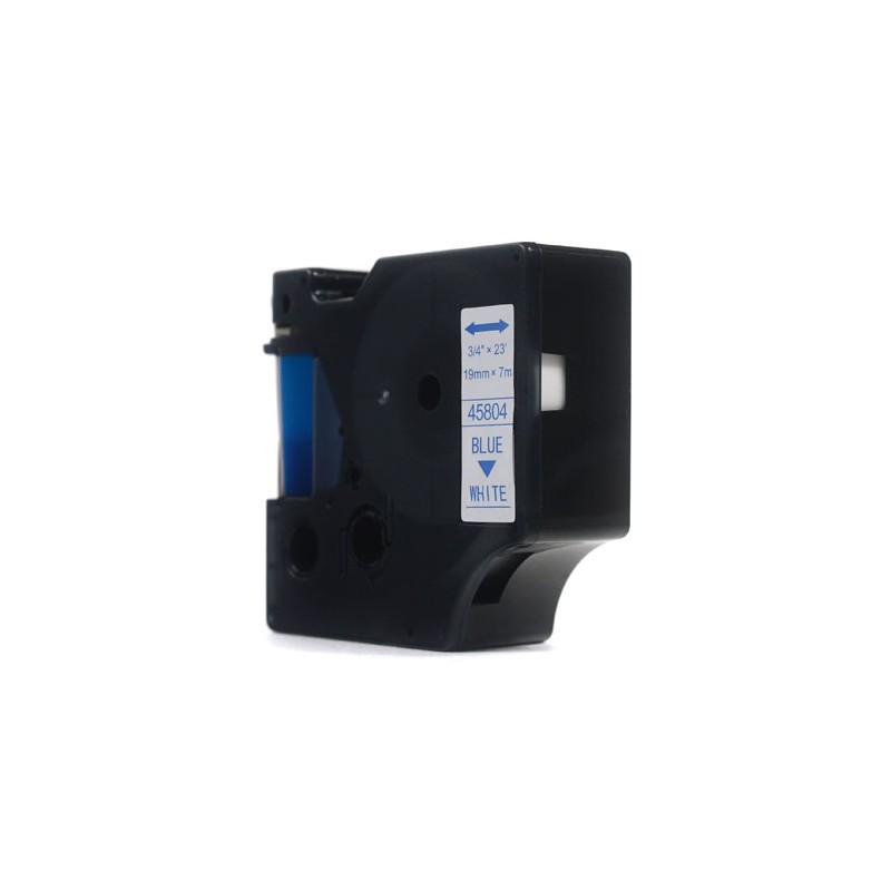 Taśma JetWorld Zamiennik Dymo D1 Niebieski na Białym, 19mm x 7m (45804) (S0720840)