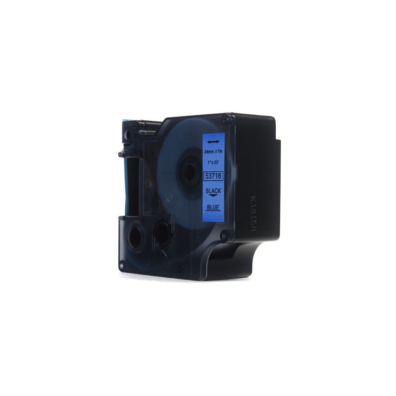 Taśma JetWorld Zamiennik Dymo D1 Czarny na Niebieskim, 24mm x 7m (53716)