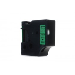 Taśma JetWorld Zamiennik Dymo D1 Czarny na Zielonym, 19mm x 7m (45809) (S0720890)