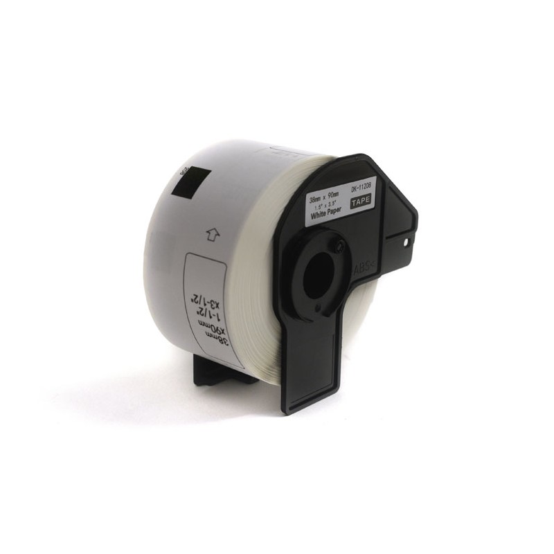 Etykiety JetWorld Zamiennik Brother DK Czarny na Białym 38mm*90mm*400 szt.  DK11208, DK-11208, DK11.208
