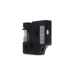 Taśma JetWorld Zamiennik Dymo D1 Biały na Przezroczystym 9mm x 7m  LM100, LM100Plus, LM100Series, LM120P, LM280, LM300, LM350, L