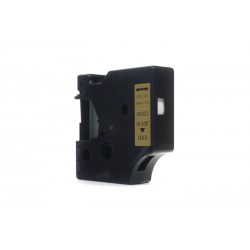 Taśma JetWorld Zamiennik Dymo D1 Czarny na Złotym 9mm x 7m  LM100, LM100Plus, LM100Series, LM120P, LM280, LM300, LM350, LM350D, 
