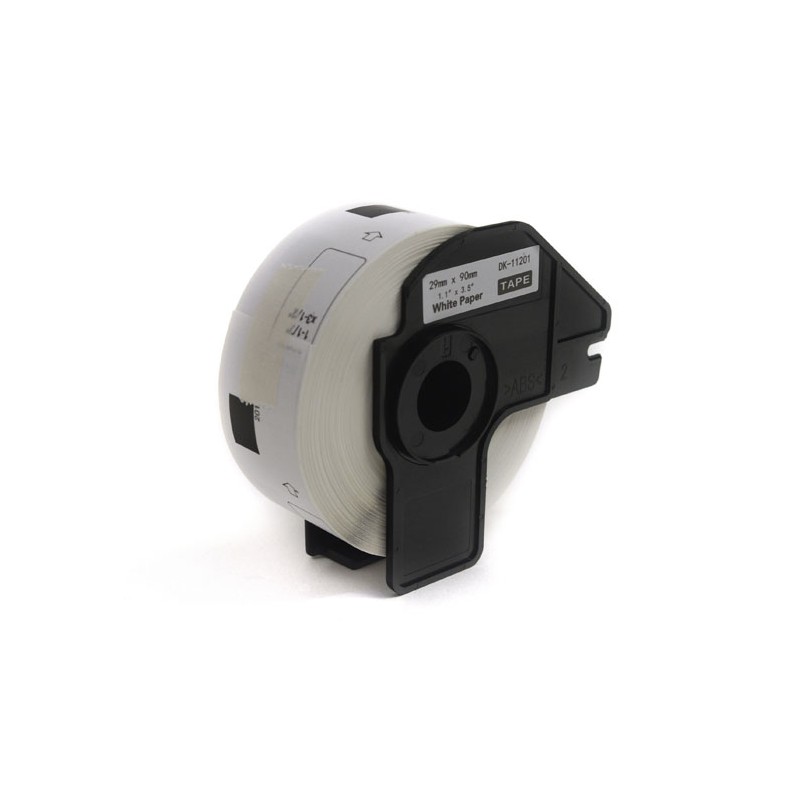 Etykiety JetWorld Zamiennik Brother DK Czarny na Białym 29mm*90mm*400 szt.  DK11201, DK-11201, DK11.201
