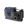 Taśma JetWorld Zamiennik Casio Czarny na Niebieskim 12mm x 8m (PT-12BU1, PT12BU1, XR-12BU1, XR12BU1)