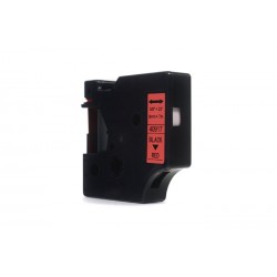 Taśma JetWorld Zamiennik Dymo D1 Czarny na Czerwonym 9mm x 7m  LM100 , LM120, LM150, LM160, LM200, LM210, LM210D, LM220, LM260, 