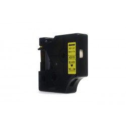 Taśma JetWorld Zamiennik Dymo D1 Czarny na Żółtym 9mm x 7m  LM100 , LM120, LM150, LM160, LM200, LM210, LM210D, LM220, LM260, LM2