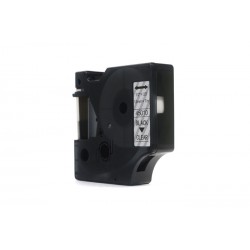 Taśma JetWorld Zamiennik Dymo D1 Czarny na Przezroczystym 12mm x 7m LM100, LM100+, LM200, LM300, LM400, LM420P, LM350, LM350D, L