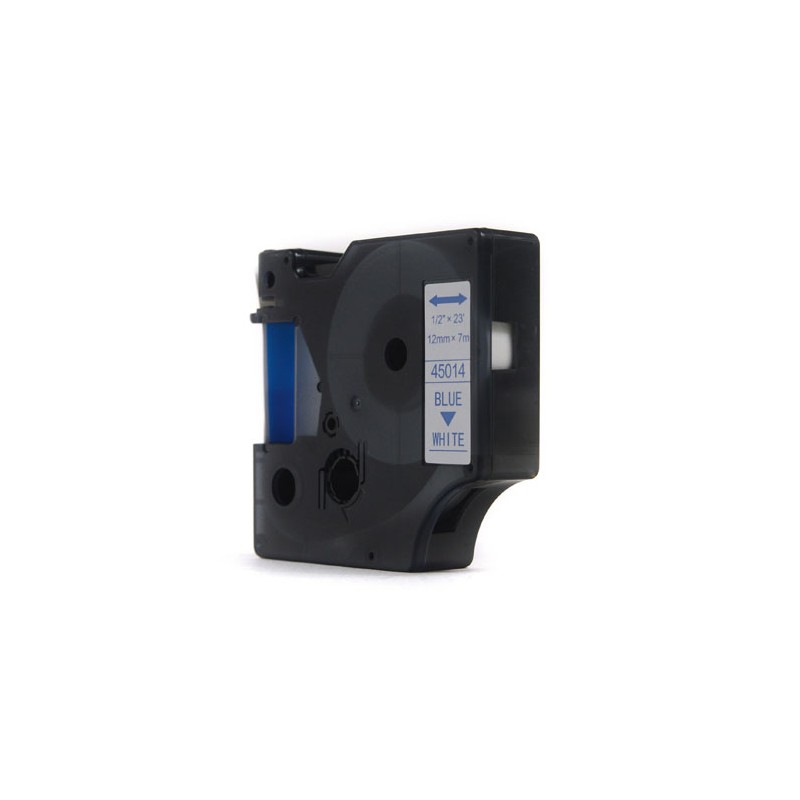 Taśma JetWorld Zamiennik Dymo D1 Niebieski na Białym 12mm x 7m LM100, LM100+, LM200, LM300, LM400, LM420P, LM350, LM350D, LM360D