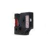 Taśma JetWorld Zamiennik Dymo D1 Czerwony na Białym 12mm x 7m LM100, LM100+, LM200, LM300, LM400, LM420P, LM350, LM350D, LM360D,