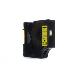 Taśma JetWorld Zamiennik Dymo D1 Czarny na Żółtym 12mm x 7m LM100, LM100+, LM200, LM300, LM400, LM420P, LM350, LM350D, LM360D, L