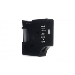 Taśma JetWorld Zamiennik Dymo D1 Biały na Czarnym 12mm x 7m LM100, LM100+, LM200, LM300, LM400, LM420P, LM350, LM350D, LM360D, L