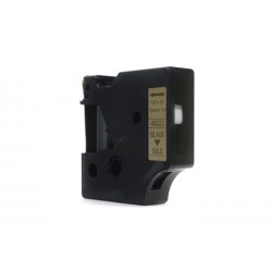Taśma JetWorld Zamiennik Dymo D1 Czarny na Złotym 12mm x 7m LM100, LM100+, LM200, LM300, LM400, LM420P, LM350, LM350D, LM360D, L