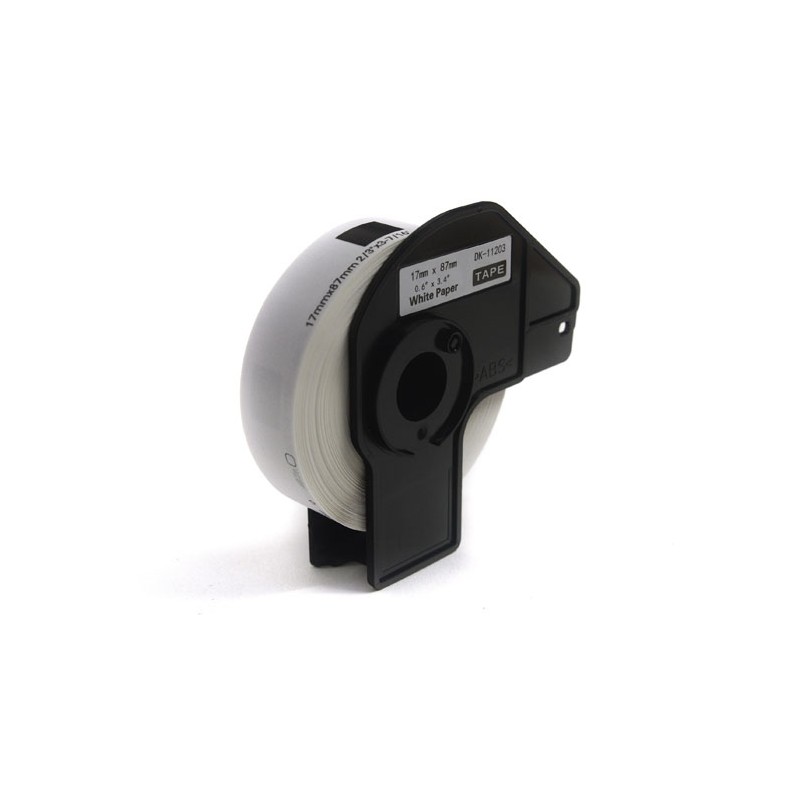 Etykiety JetWorld Zamiennik Brother DK Czarny na Białym 17mm*87mm*300 szt.  DK11203, DK-11203, DK11.203