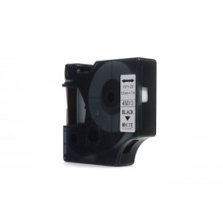 Taśma JetWorld Zamiennik Dymo D1 Czarny na Białym 12mm x 7m LM100, LM100+, LM200, LM300, LM400, LM420P, LM350, LM350D, LM360D, L